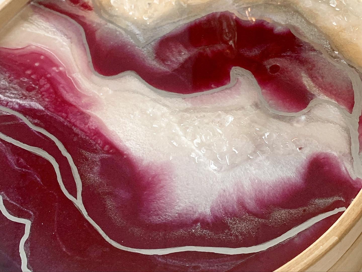 Wooden Box with Resin Art