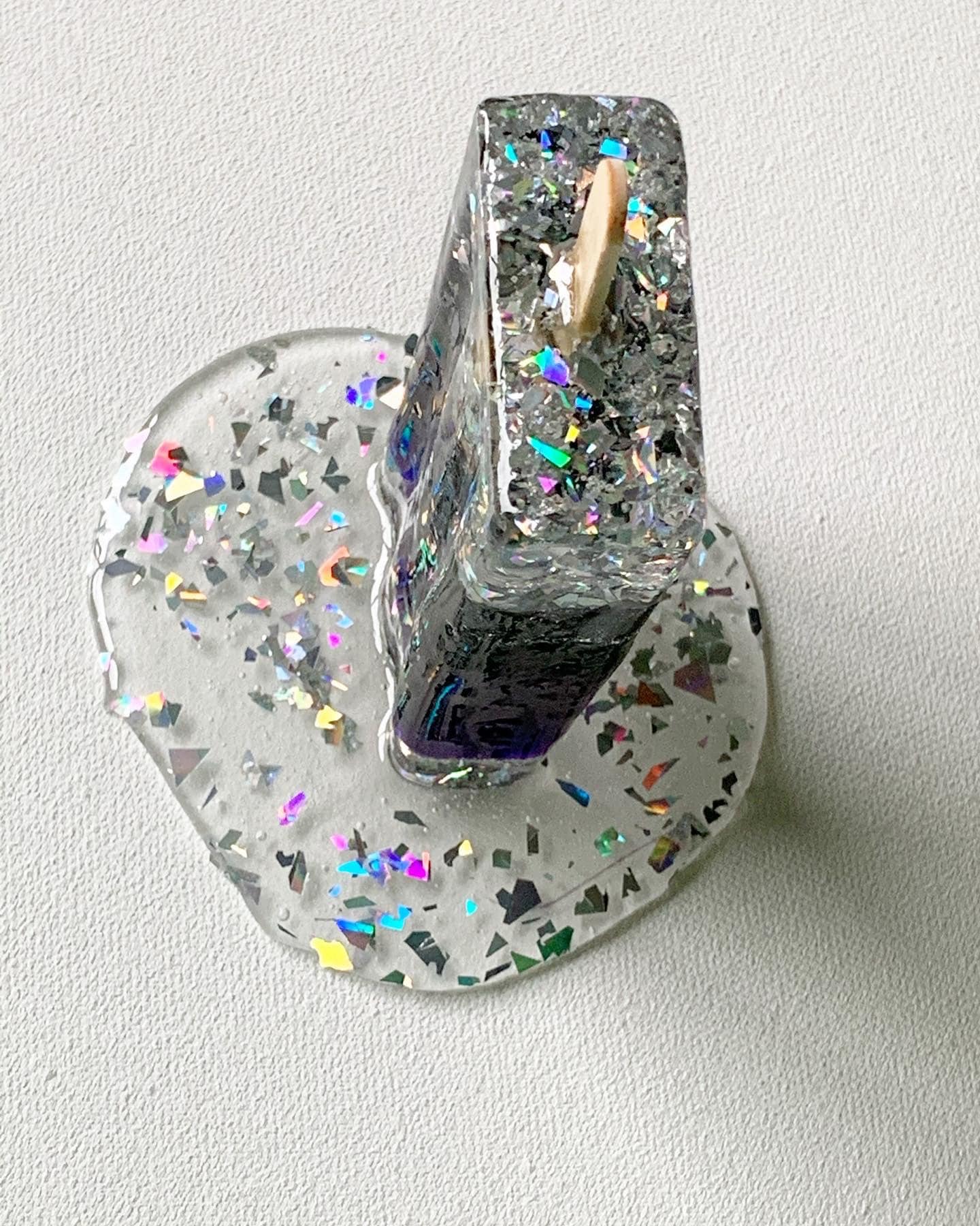 Multicolored Melting Popsicle Resin Sculpture