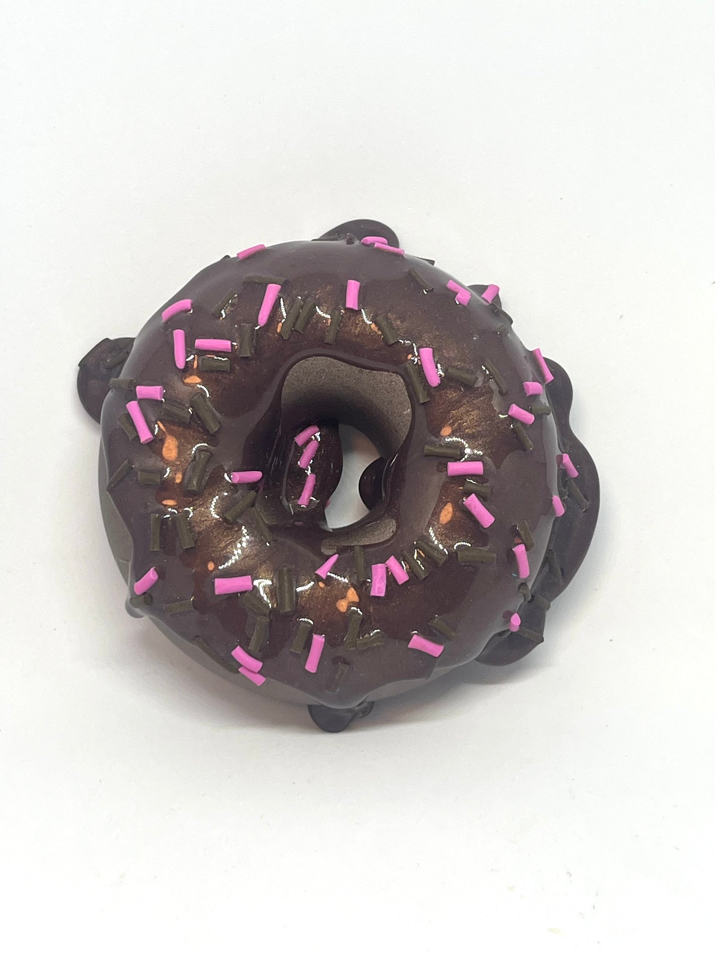 Melting donut resin sculpture