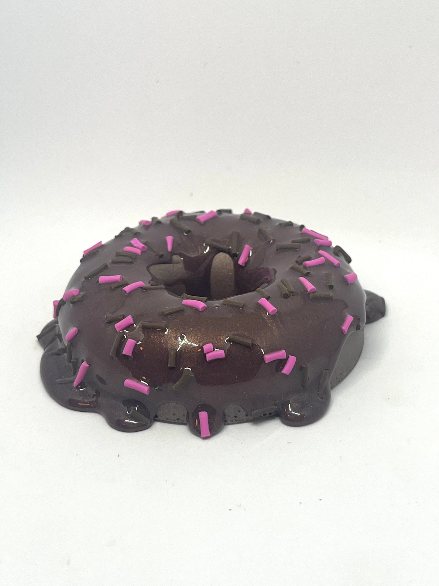 Melting donut resin sculpture