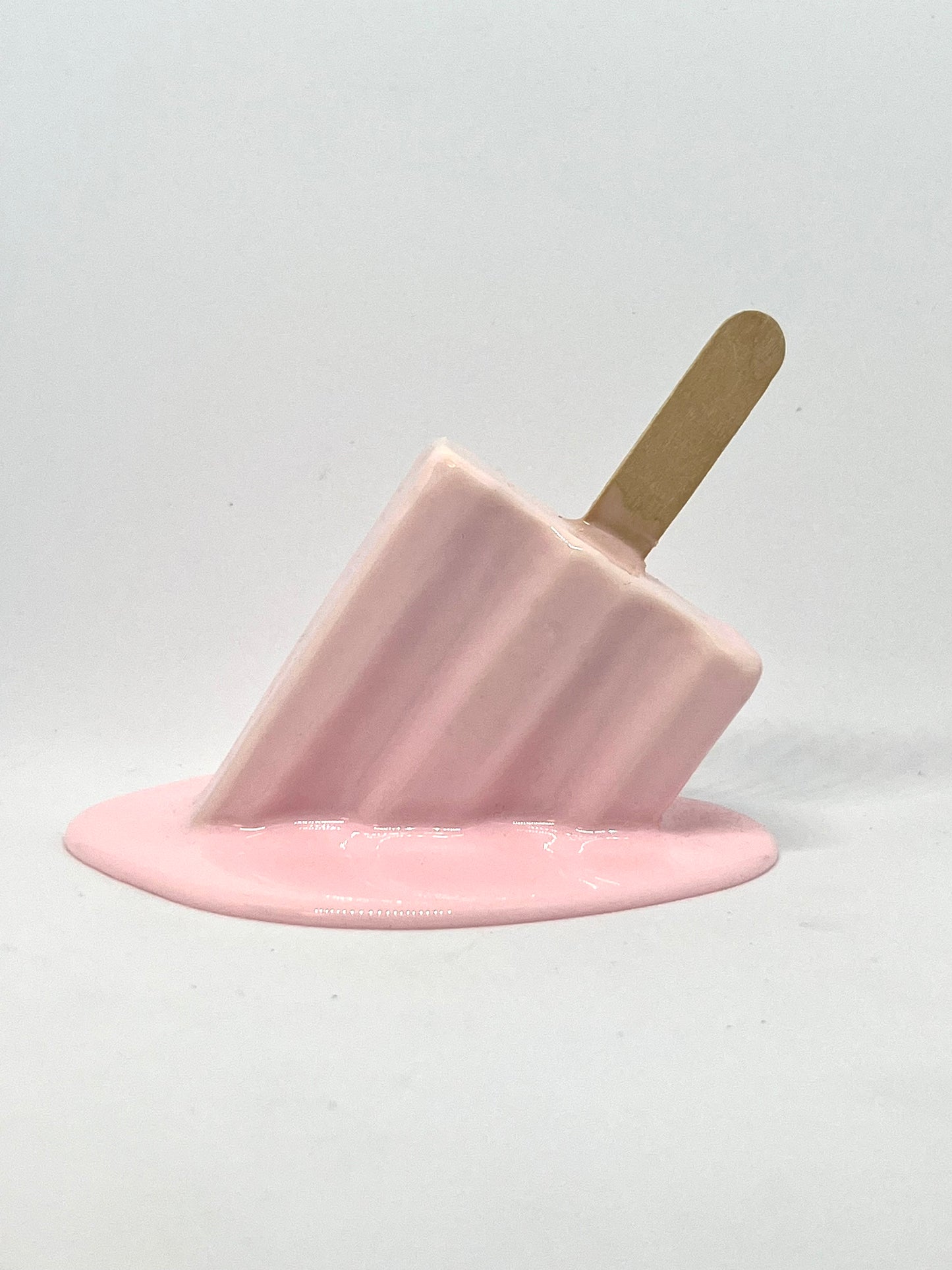 Pink melting mini resin popsicle