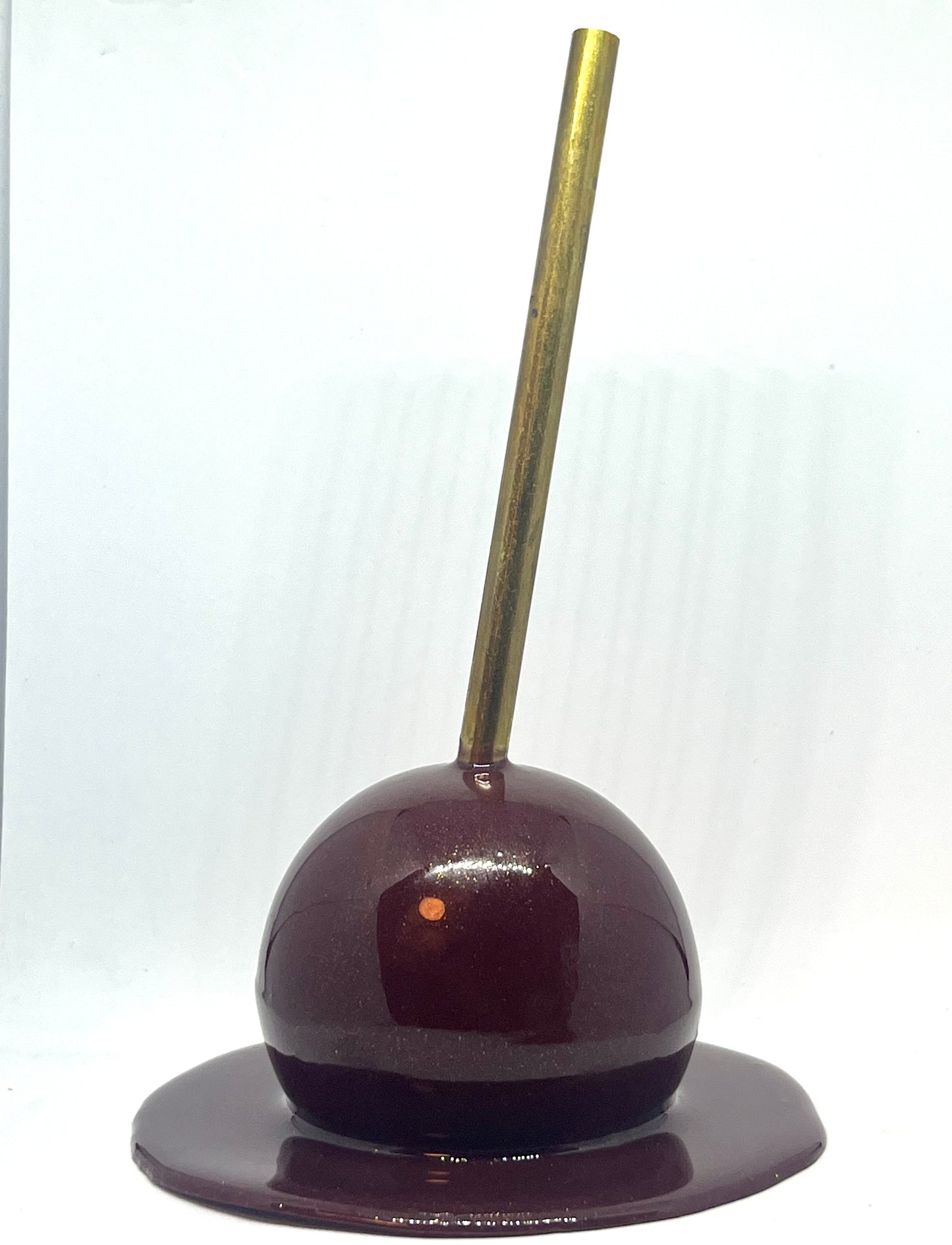 Red melting lollipop resin sculpture
