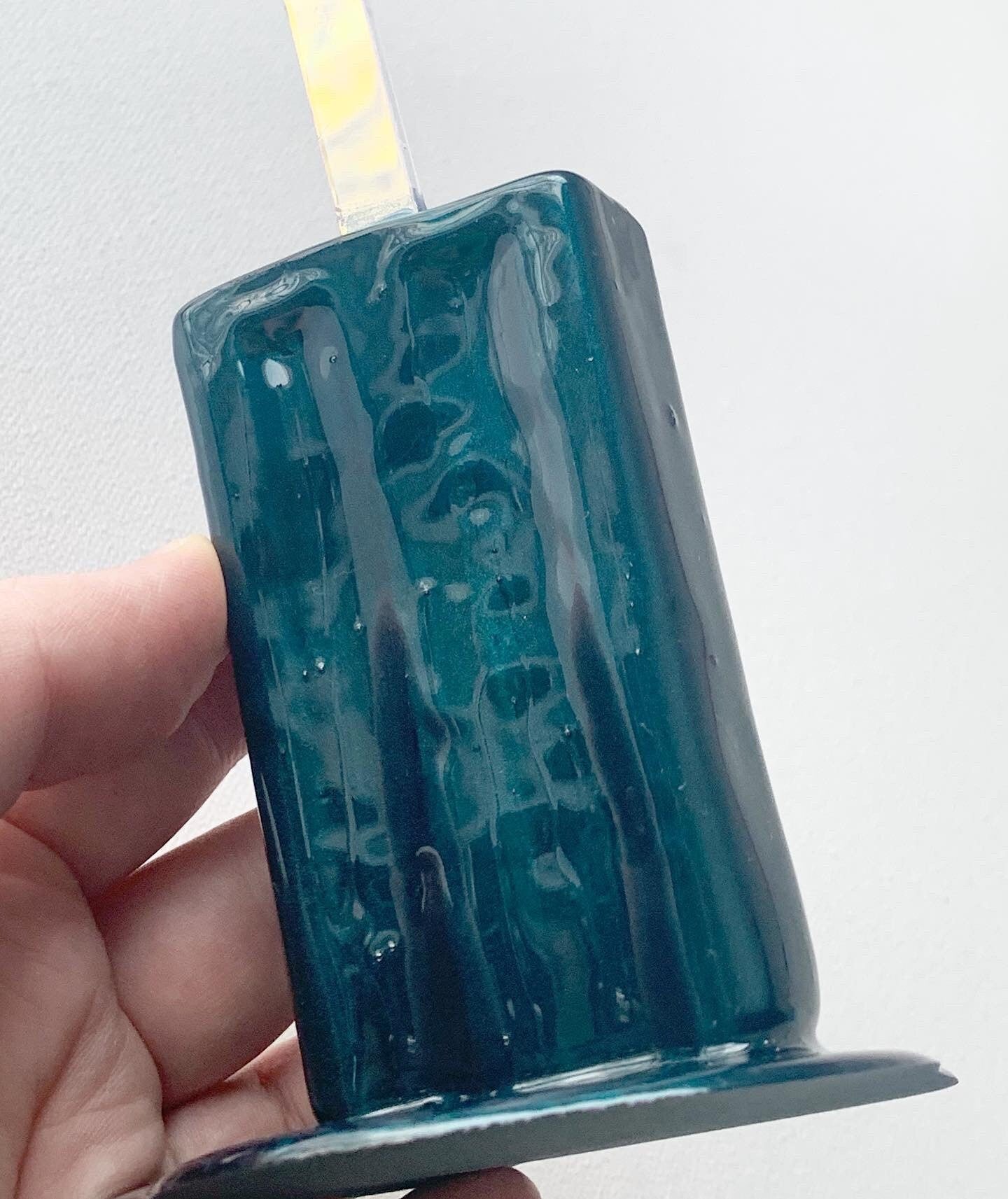 Petrol Melting Popsicle Resin Sculpture
