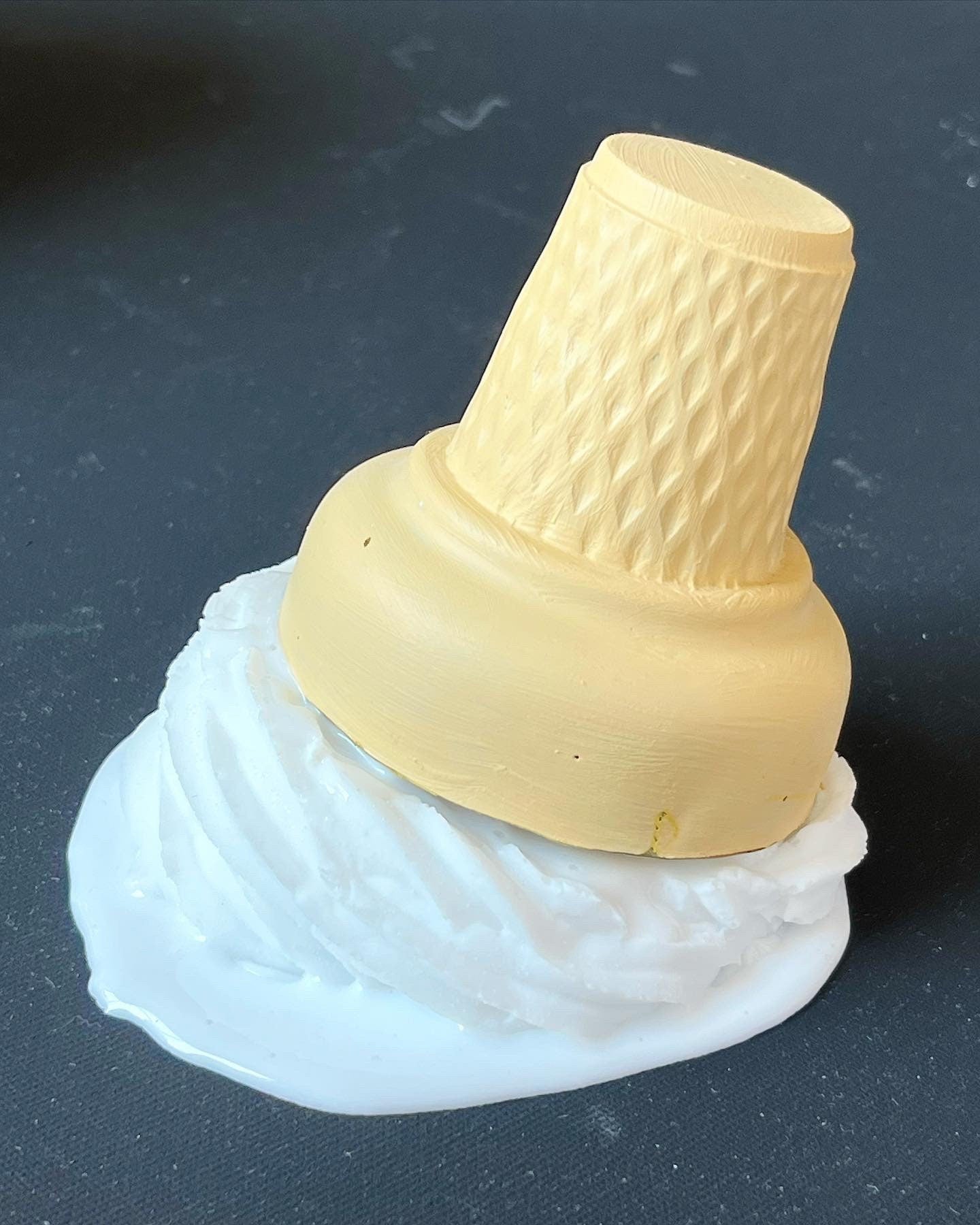 Melting Ice Cream Cone Sculpture